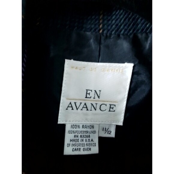 WOMEN'S EN AVANCE MULTI COLORED BLAZER. SIZE 11/12. - Picture 2 of 6